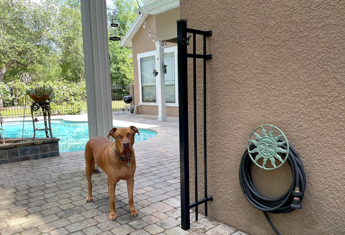Octopus Garden Hose Holder, 12 Inch Bronze Cast Iron Wall Mount