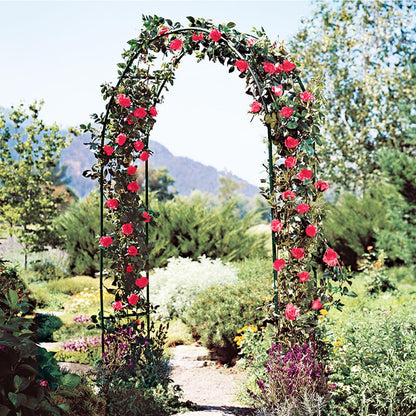 Metal Pergola Arbor 7'6"W x 6'5"H/4'6"W x 7'10"H,Assemble Freely 2 Sizes