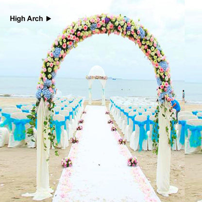 Metal Pergola Arbor 7'6"W x 6'5"H/4'6"W x 7'10"H,Assemble Freely 2 Sizes