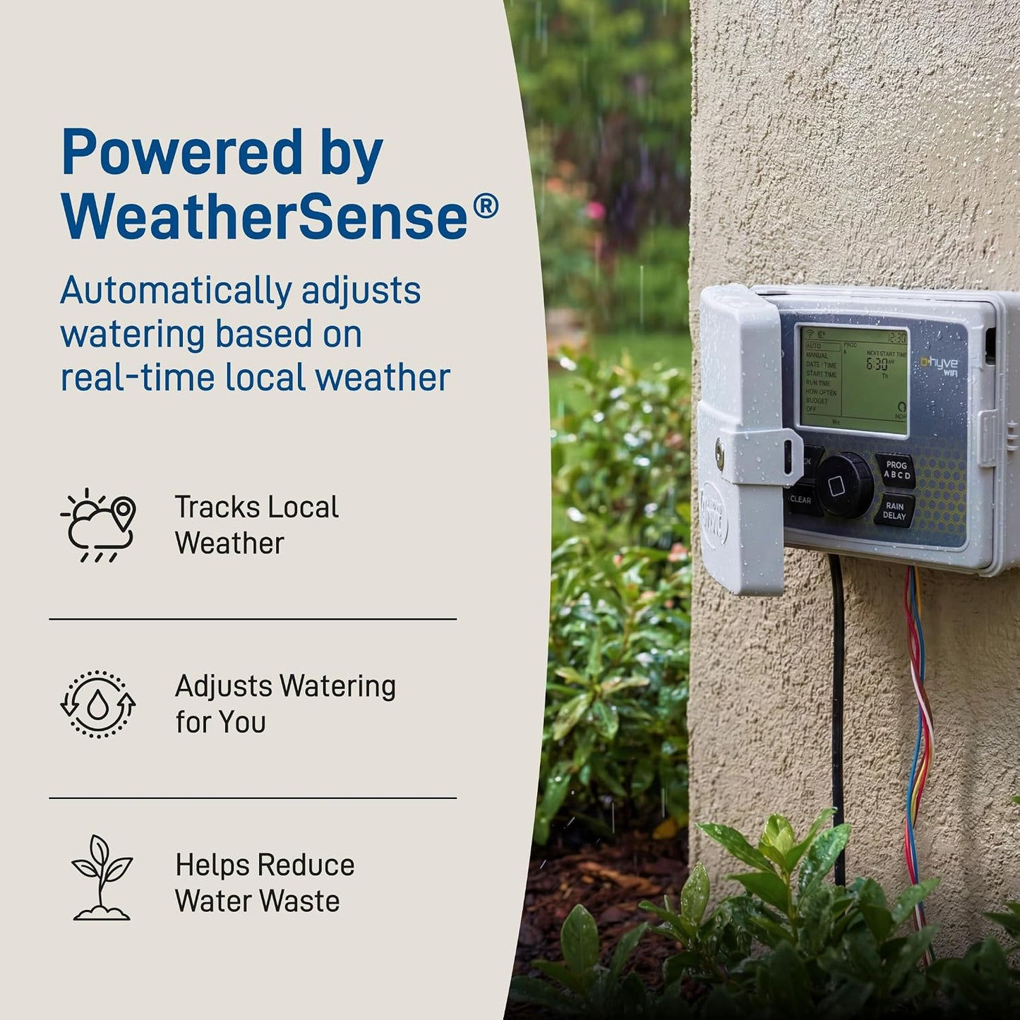 B-hyve Smart Indoor/Outdoor Sprinkler Controller - 12-Zone - App Controlled Smart Controller with Custom Irrigation Schedules - Weatherproof Multi-Zone Sprinkler System - 57950