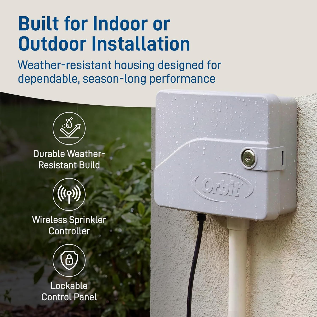 B-hyve Smart Indoor/Outdoor Sprinkler Controller - 12-Zone - App Controlled Smart Controller with Custom Irrigation Schedules - Weatherproof Multi-Zone Sprinkler System - 57950