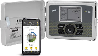 B-hyve Smart Indoor/Outdoor Sprinkler Controller - 12-Zone - App Controlled Smart Controller with Custom Irrigation Schedules - Weatherproof Multi-Zone Sprinkler System - 57950