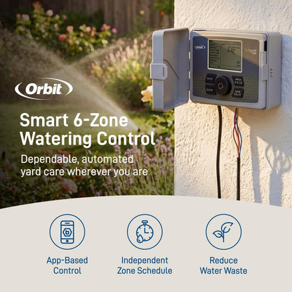 B-hyve Smart Indoor/Outdoor Sprinkler Controller - 12-Zone - App Controlled Smart Controller with Custom Irrigation Schedules - Weatherproof Multi-Zone Sprinkler System - 57950