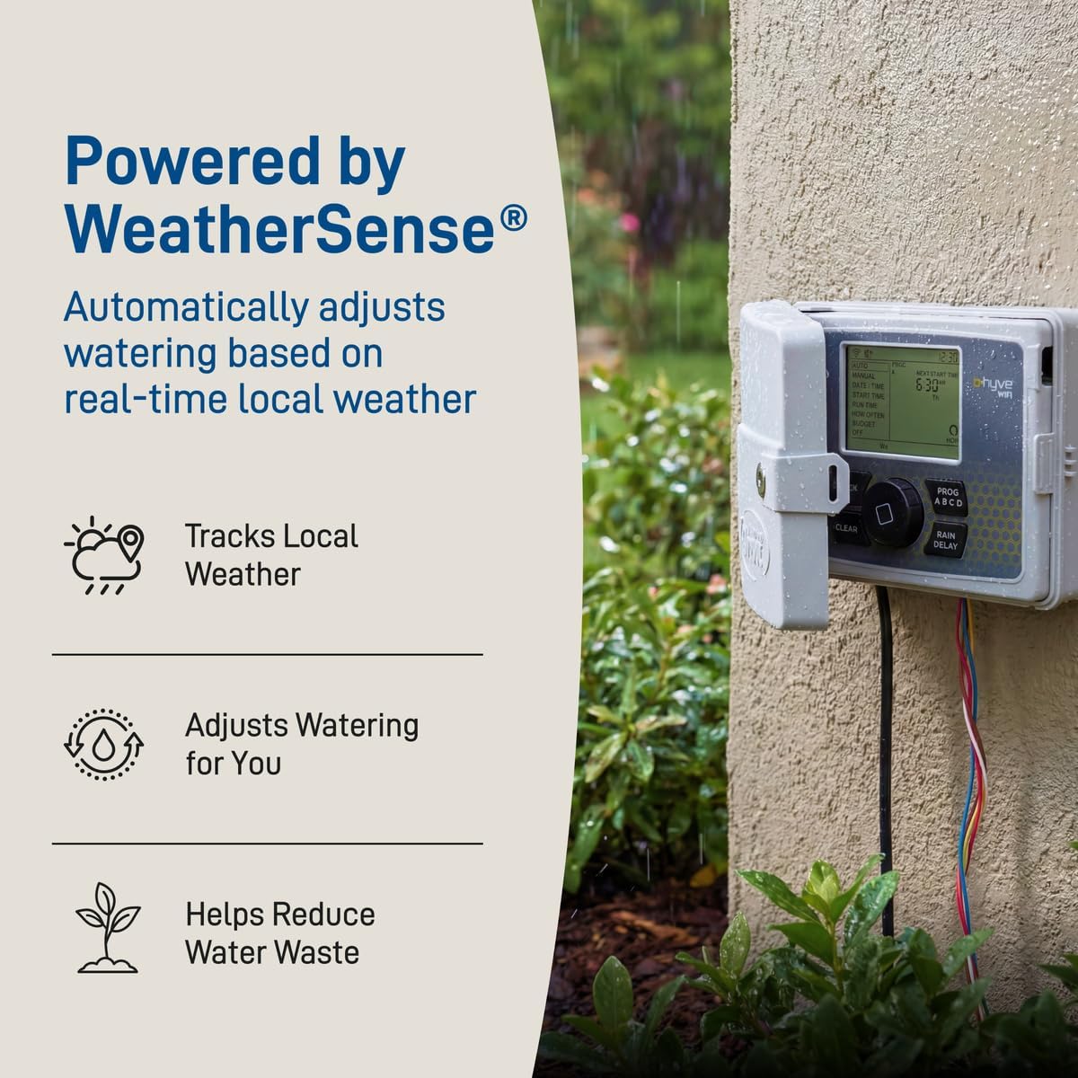 B-hyve Smart Indoor/Outdoor Sprinkler Controller - 12-Zone - App Controlled Smart Controller with Custom Irrigation Schedules - Weatherproof Multi-Zone Sprinkler System - 57950