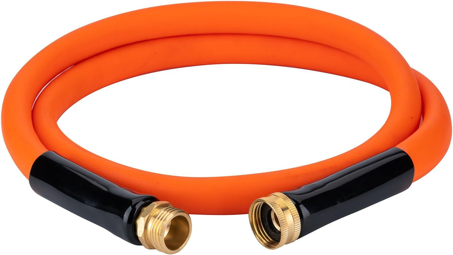 3ft x 5/8" Orange Garden Hose with 3/4" Male to Female Fittings