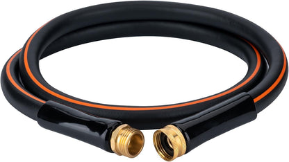 3ft x 5/8" Orange Garden Hose with 3/4" Male to Female Fittings