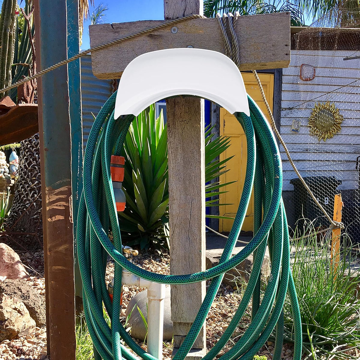 Heavy Duty Hose Holder Wall Mount Black