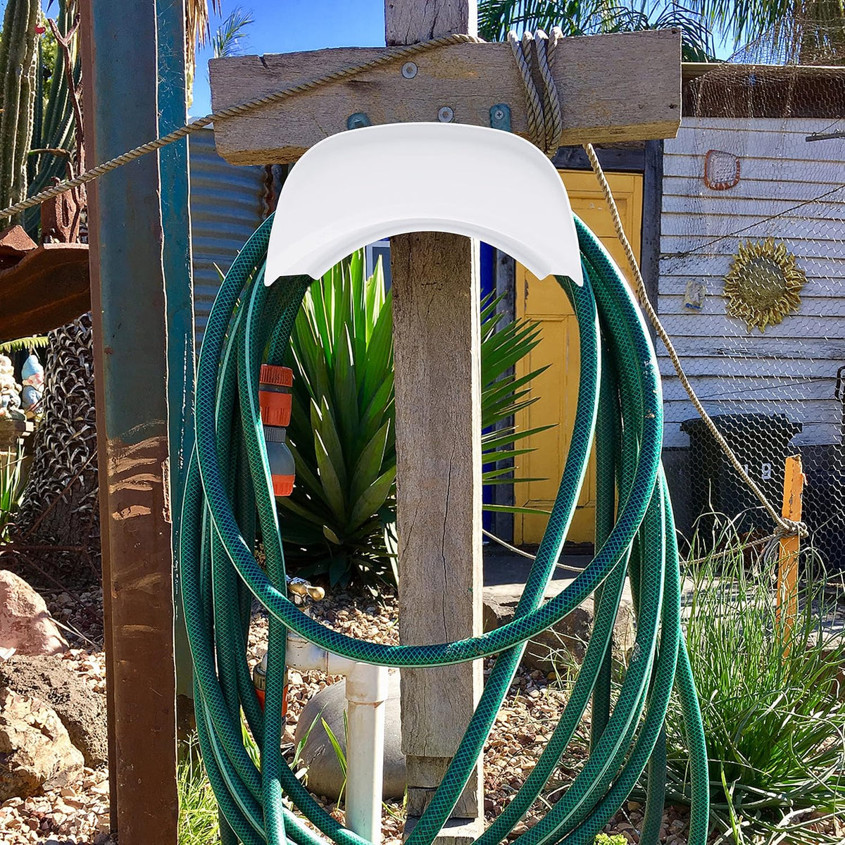 Heavy Duty Hose Holder Wall Mount Black
