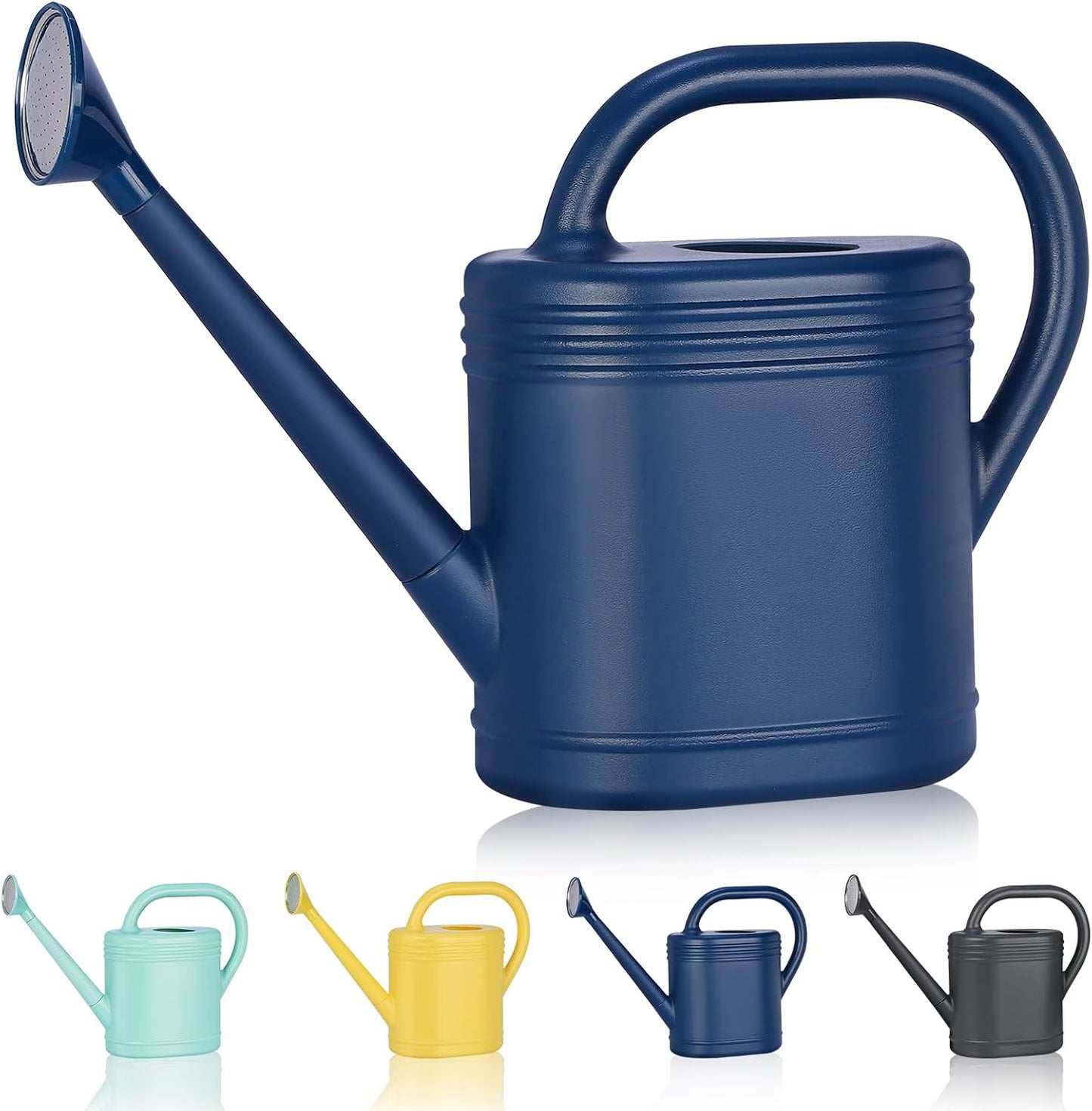 1 Gallon Watering Can for Indoor Plants, Garden Watering Cans for Outdoor Plant House Flower, Modern Plant Watering Can Large Long Spout with Sprinkler Head