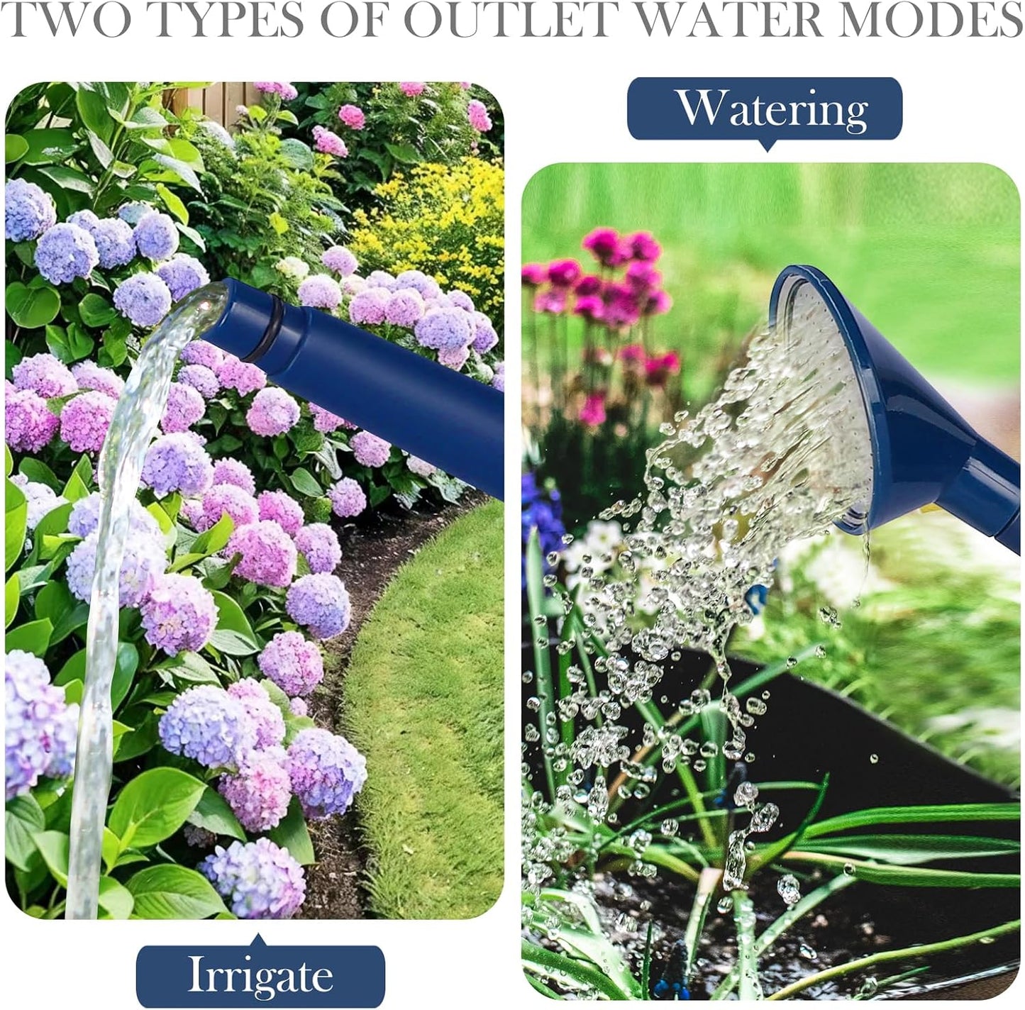 1 Gallon Watering Can for Indoor Plants, Garden Watering Cans for Outdoor Plant House Flower, Modern Plant Watering Can Large Long Spout with Sprinkler Head
