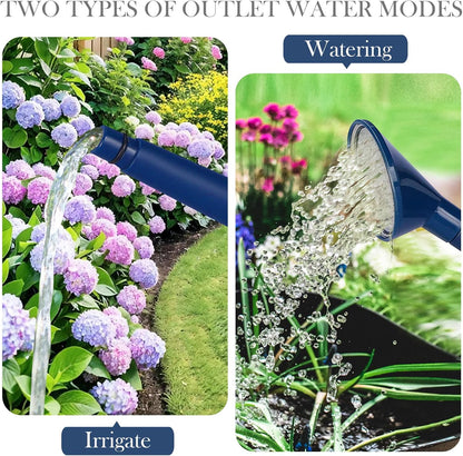 1 Gallon Watering Can for Indoor Plants, Garden Watering Cans for Outdoor Plant House Flower, Modern Plant Watering Can Large Long Spout with Sprinkler Head