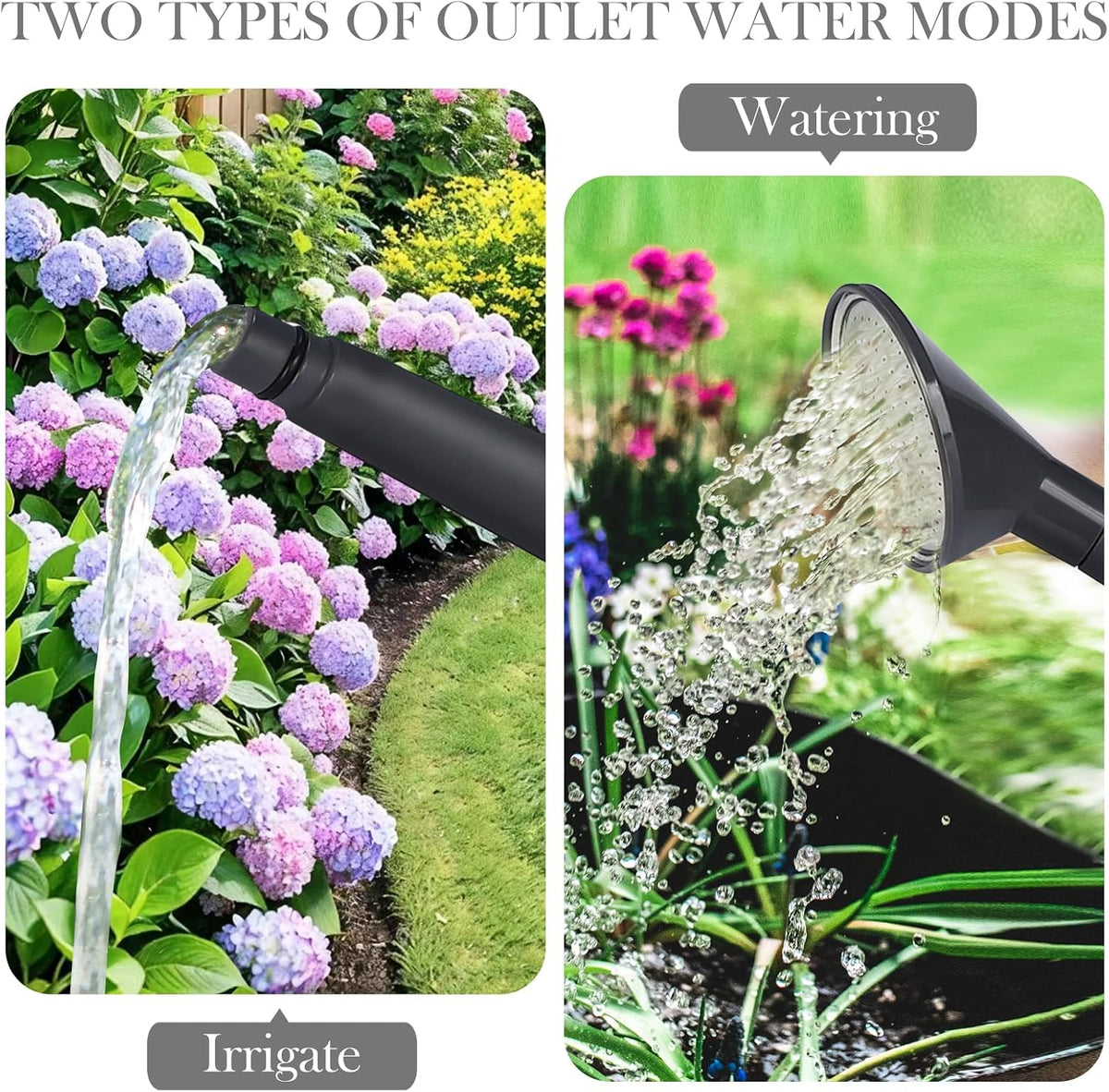 1 Gallon Watering Can for Indoor Plants, Garden Watering Cans for Outdoor Plant House Flower, Modern Plant Watering Can Large Long Spout with Sprinkler Head