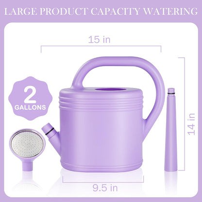 1 Gallon Watering Can for Indoor Plants, Garden Watering Cans for Outdoor Plant House Flower, Modern Plant Watering Can Large Long Spout with Sprinkler Head