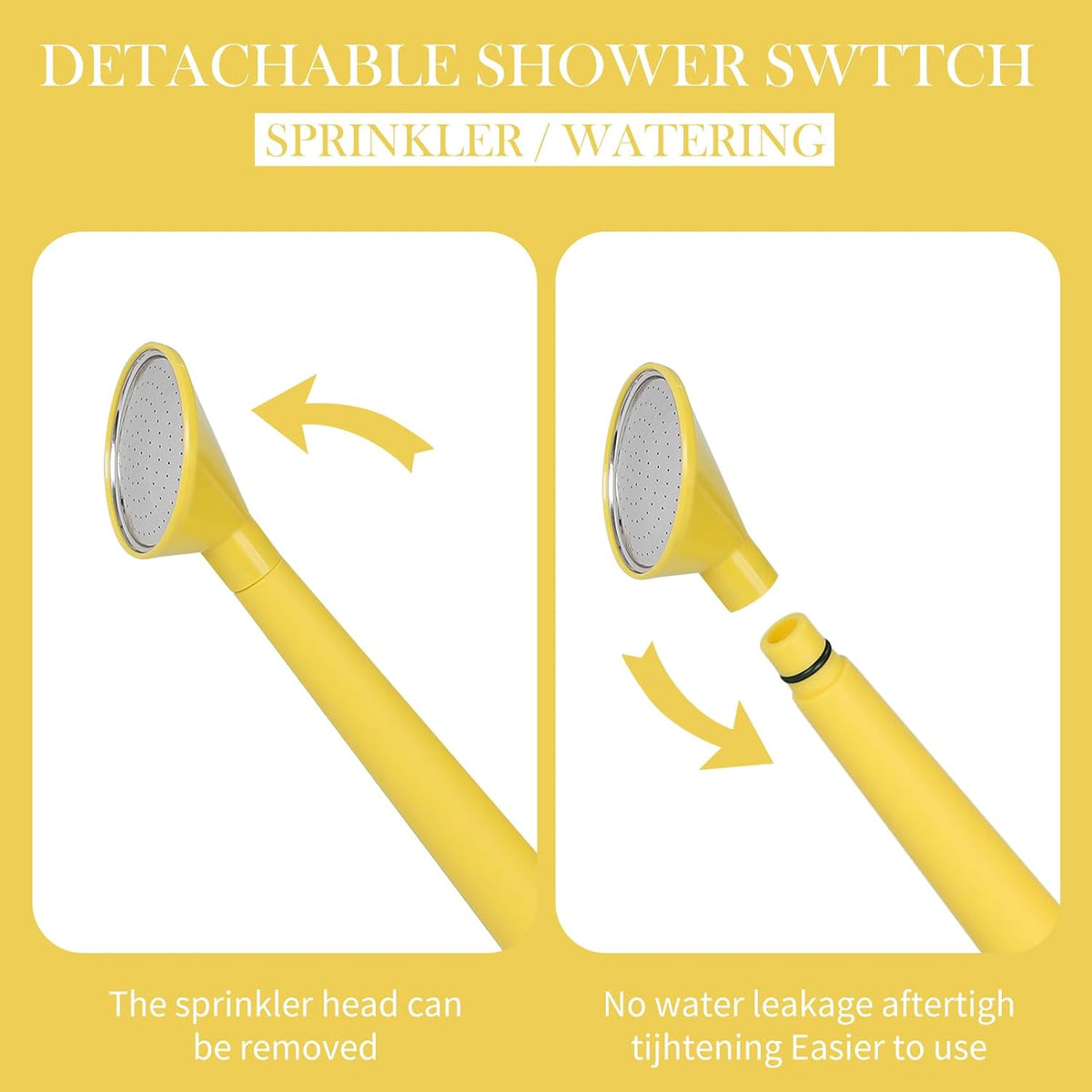 1 Gallon Watering Can for Indoor Plants, Garden Watering Cans for Outdoor Plant House Flower, Modern Plant Watering Can Large Long Spout with Sprinkler Head