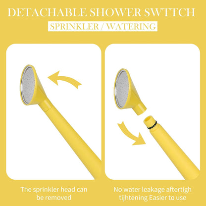 1 Gallon Watering Can for Indoor Plants, Garden Watering Cans for Outdoor Plant House Flower, Modern Plant Watering Can Large Long Spout with Sprinkler Head