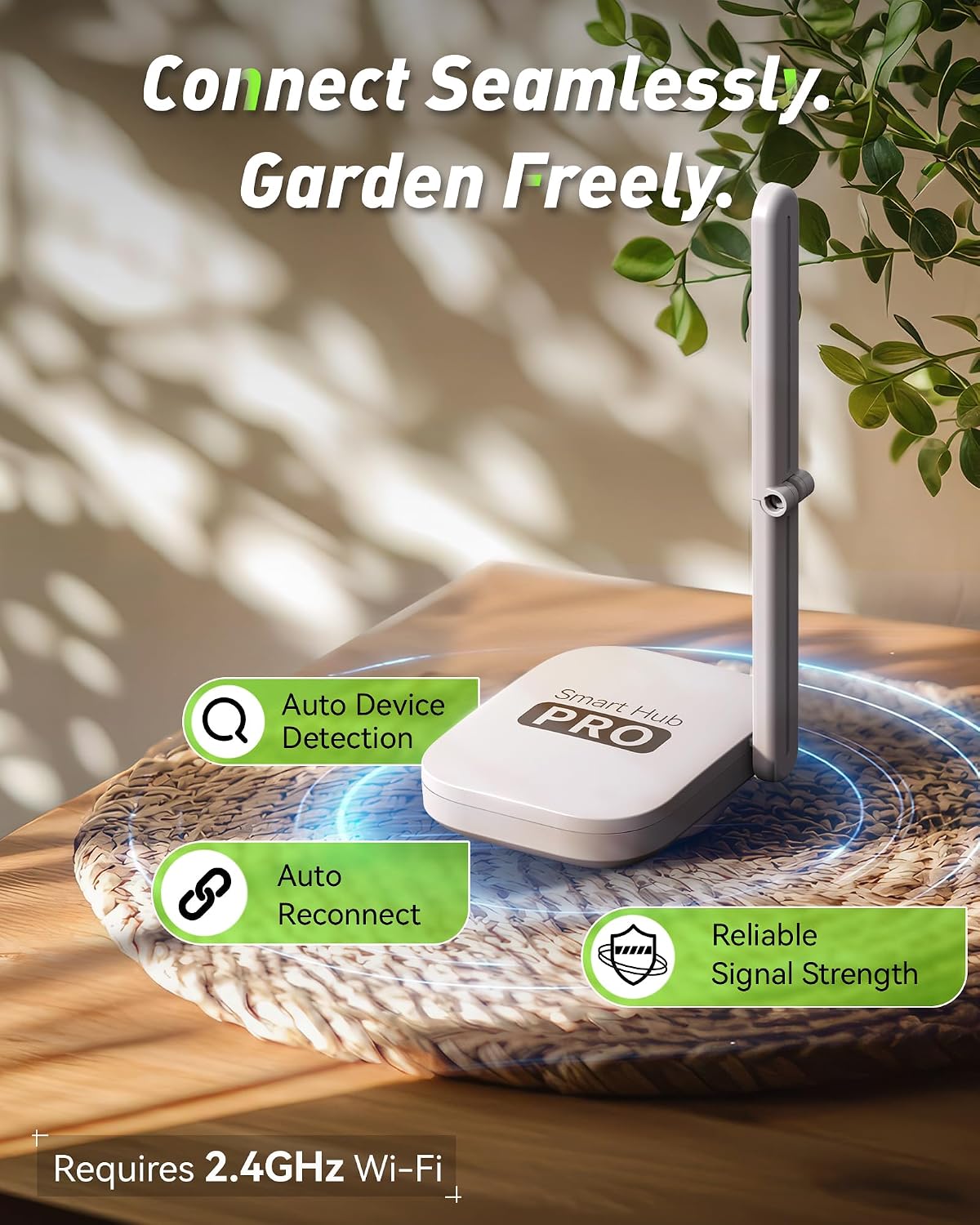 WiFi Water Hose Timer with Brass Inlet&Outlet, Smart Sprinkler Timer for Watering with Gateway, WiFi Watering System for Garden, Automatic Irrigation System for Lawns and Yard