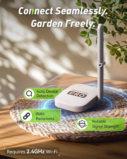 WiFi Water Hose Timer with Brass Inlet&Outlet, Smart Sprinkler Timer for Watering with Gateway, WiFi Watering System for Garden, Automatic Irrigation System for Lawns and Yard