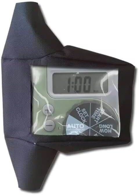 Hose Watering Timer Cover,Heavy Duty 600D Sprinkler Timer Cover for One Outlet Single-Dial Hose Faucet Timer,with Clear Front Window (1PICK)