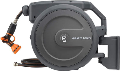 Retractable Garden Hose Reel 5/8" 90FT Auto Rewind Wall Mount
