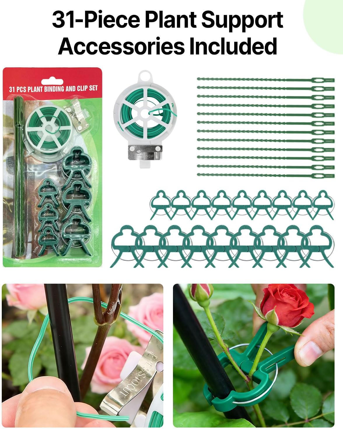 Garden Trellis for Climbing Plants Outdoor, 71” H x 20” W, 4 Pack