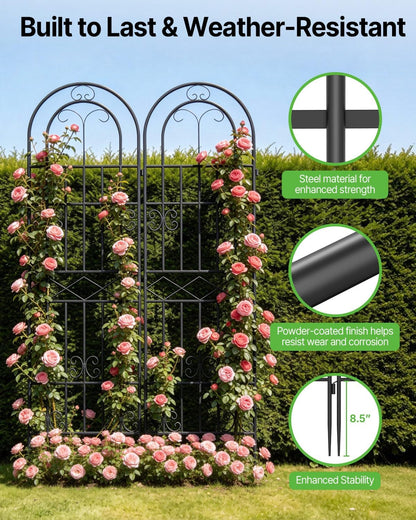 Garden Trellis for Climbing Plants Outdoor, 71” H x 20” W, 4 Pack