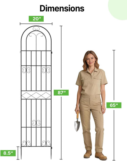 Garden Trellis for Climbing Plants Outdoor, 71” H x 20” W, 4 Pack