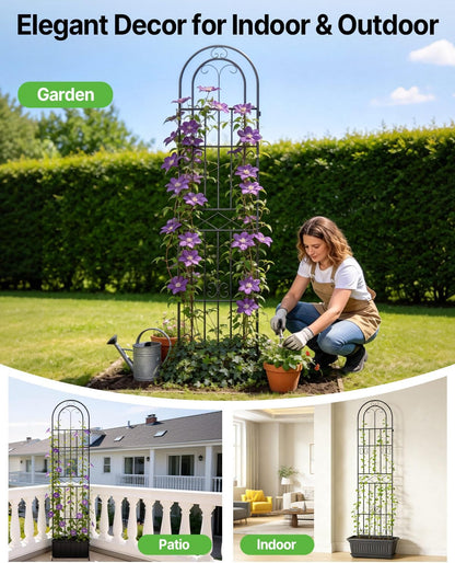 Garden Trellis for Climbing Plants Outdoor, 71” H x 20” W, 4 Pack