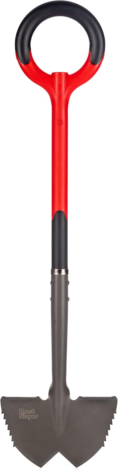 Root Slayer 22611 Serrated Garden Edger, Red