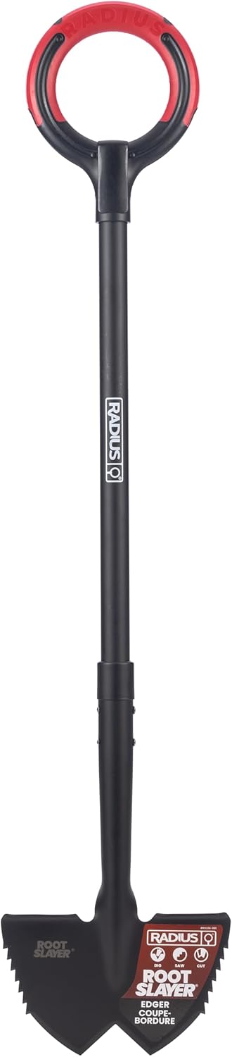 Root Slayer 22611 Serrated Garden Edger, Red