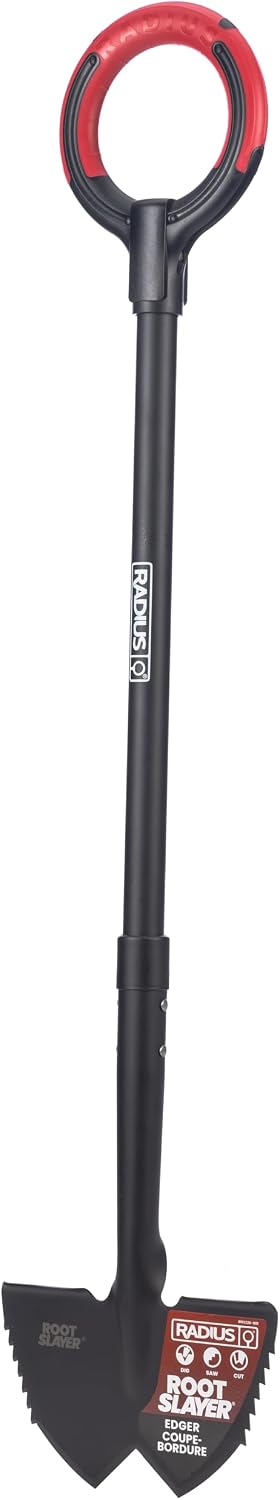 Root Slayer 22611 Serrated Garden Edger, Red
