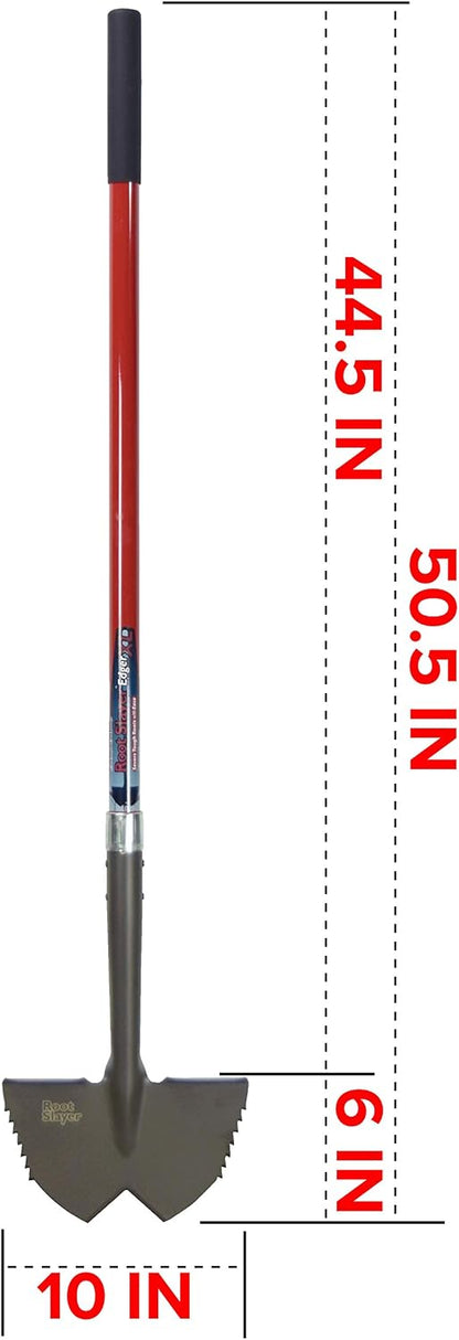 Root Slayer 22611 Serrated Garden Edger, Red