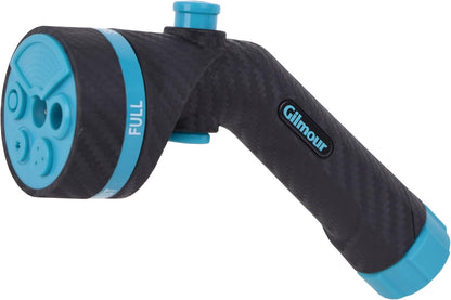 Heavy Duty Button Control Garden Hose Nozzle with Swivel Connect