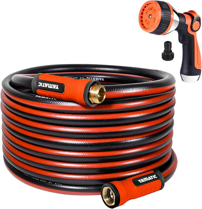 15FT Flexible Garden Hose Female to Female 5/8in, Burst 300 PSI