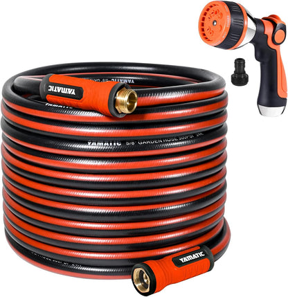 15FT Flexible Garden Hose Female to Female 5/8in, Burst 300 PSI