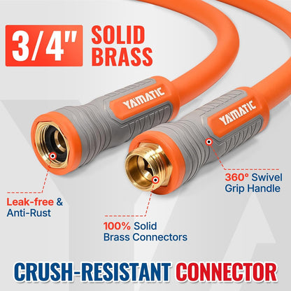 15FT Flexible Garden Hose Female to Female 5/8in, Burst 300 PSI