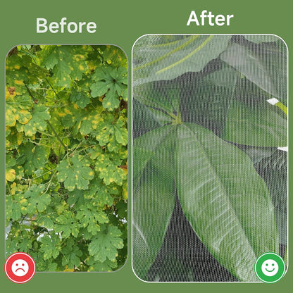 Fruit Tree Netting with Zipper and Drawstring, 10Ft x 10Ft, 2Pcs