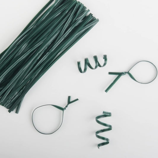 Twist Ties, 200 PCS, 6.1 Inches, Bread Ties, Green, Reusable, for Bags, for Gardening, Home, Office