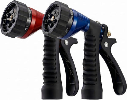 Water Hose Nozzle Spray Nozzle, Metal Garden Hose Nozzle with Adjustable Spray Patterns, Perfect for Watering Plants, Washing Cars and Showering Dogs & Pets