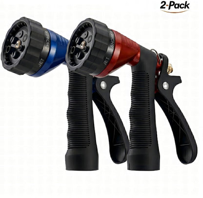 Water Hose Nozzle Spray Nozzle, Metal Garden Hose Nozzle with Adjustable Spray Patterns, Perfect for Watering Plants, Washing Cars and Showering Dogs & Pets