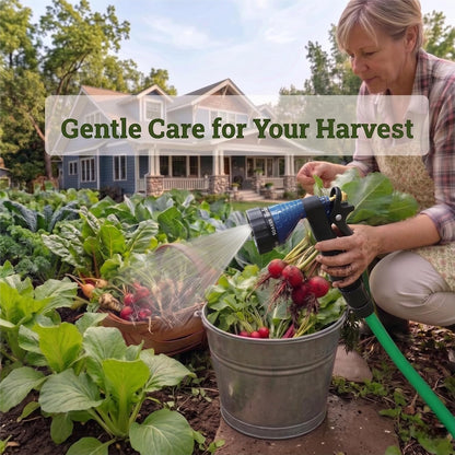 Water Hose Nozzle Spray Nozzle, Metal Garden Hose Nozzle with Adjustable Spray Patterns, Perfect for Watering Plants, Washing Cars and Showering Dogs & Pets