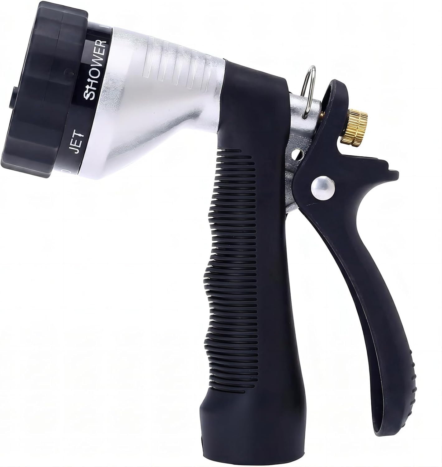 Water Hose Nozzle Spray Nozzle, Metal Garden Hose Nozzle with Adjustable Spray Patterns, Perfect for Watering Plants, Washing Cars and Showering Dogs & Pets