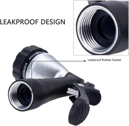 Water Hose Nozzle Spray Nozzle, Metal Garden Hose Nozzle with Adjustable Spray Patterns, Perfect for Watering Plants, Washing Cars and Showering Dogs & Pets
