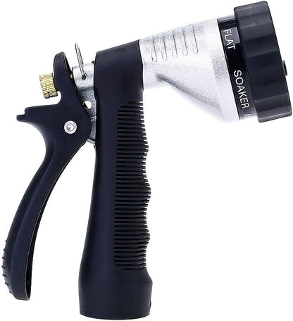Water Hose Nozzle Spray Nozzle, Metal Garden Hose Nozzle with Adjustable Spray Patterns, Perfect for Watering Plants, Washing Cars and Showering Dogs & Pets
