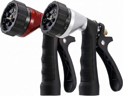 Water Hose Nozzle Spray Nozzle, Metal Garden Hose Nozzle with Adjustable Spray Patterns, Perfect for Watering Plants, Washing Cars and Showering Dogs & Pets