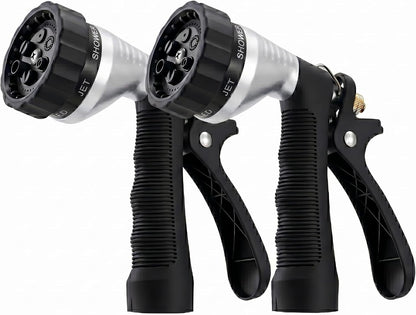Water Hose Nozzle Spray Nozzle, Metal Garden Hose Nozzle with Adjustable Spray Patterns, Perfect for Watering Plants, Washing Cars and Showering Dogs & Pets