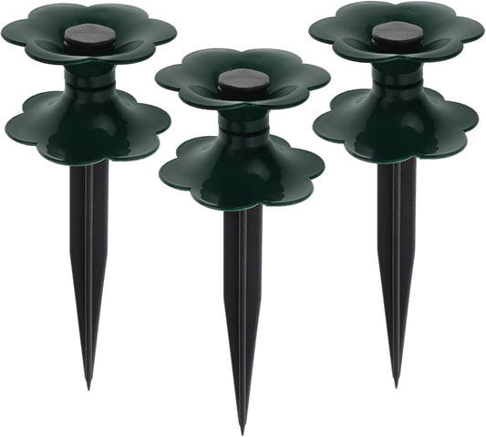 Totority Garden Hose Guide Spikes 9 pcs Garden Hose Guide Stakes for Plant Protection (Green)
