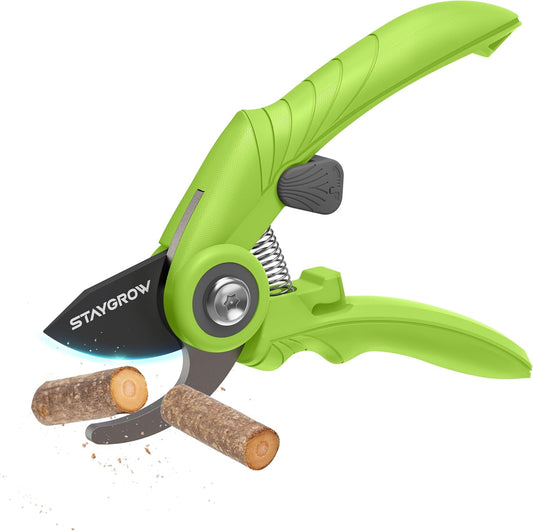 Garden Shears 6.9" Pruning Shears for Gardening Green