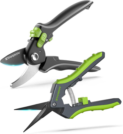 Garden Shears 6.9" Pruning Shears for Gardening Green
