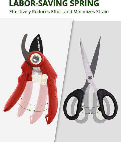 Garden Shears 6.9" Pruning Shears for Gardening Green