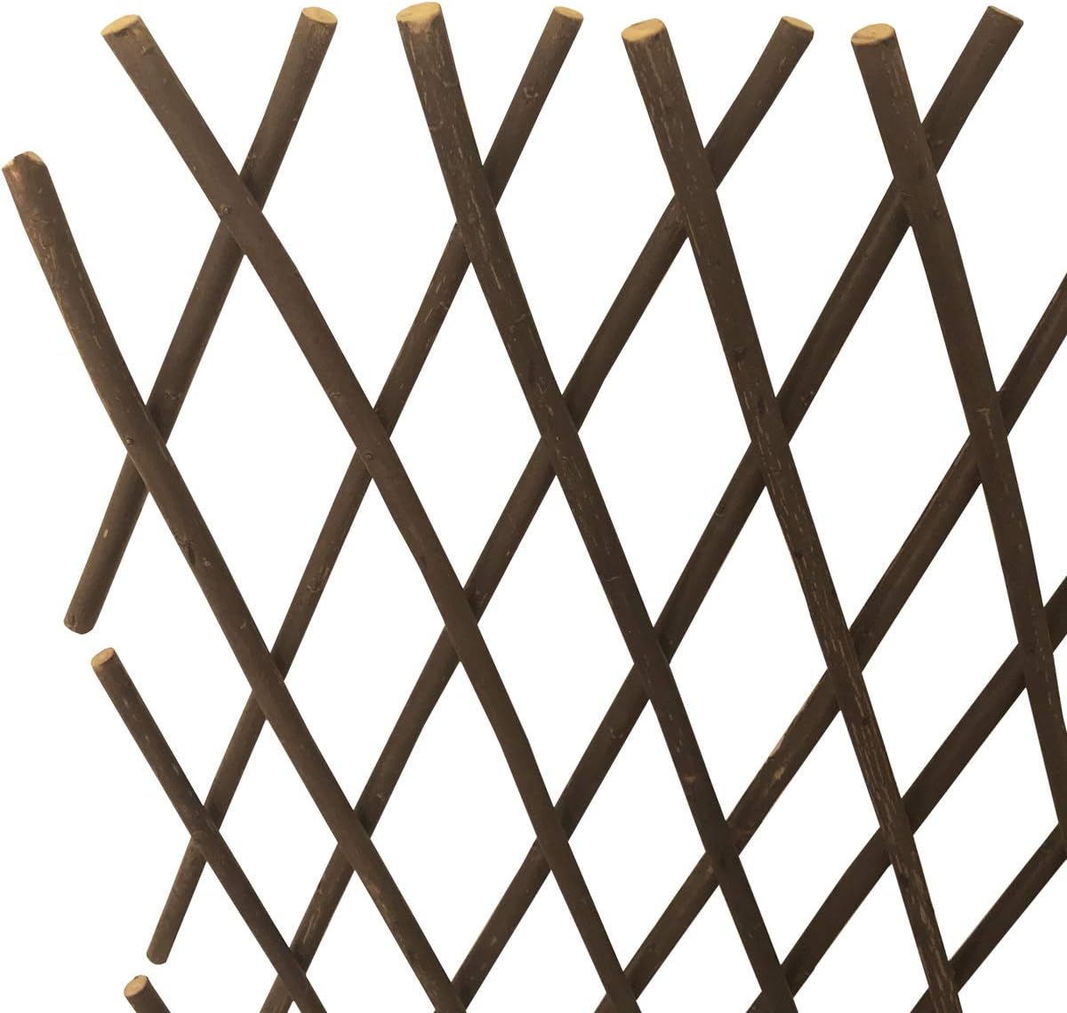 Expandable Garden Trellis Plant Support Willow Lattice Fence Panel for Climbing Plants Vine Ivy Rose Cucumbers Clematis 36X92 Inch